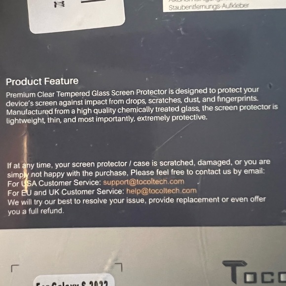 3 Boxes cell phone tempered glass for Galaxy S (2022). - Picture 5 of 5
